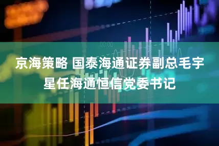 京海策略 国泰海通证券副总毛宇星任海通恒信党委书记